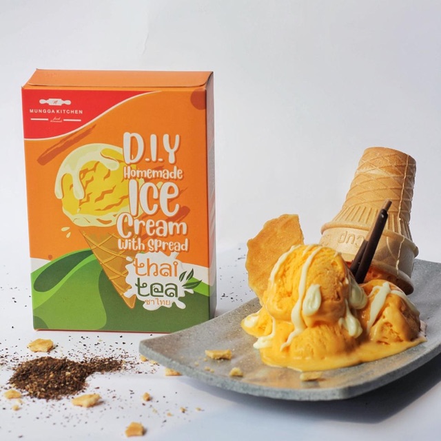 

DIY ICE CREAM (thai Tea)