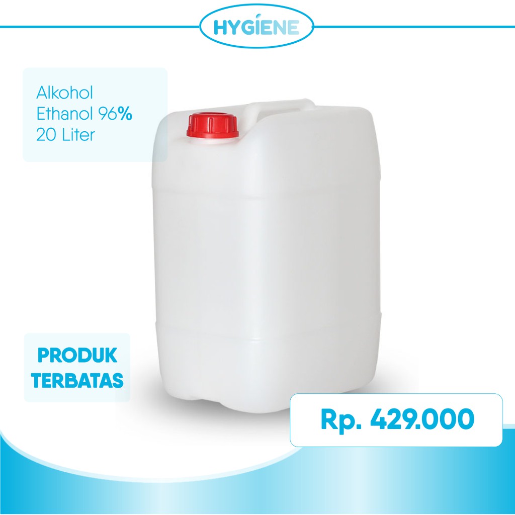 Alkohol 96% 20L (ETHANOL) KHUSUS INSTANT DAN SAME DAY
