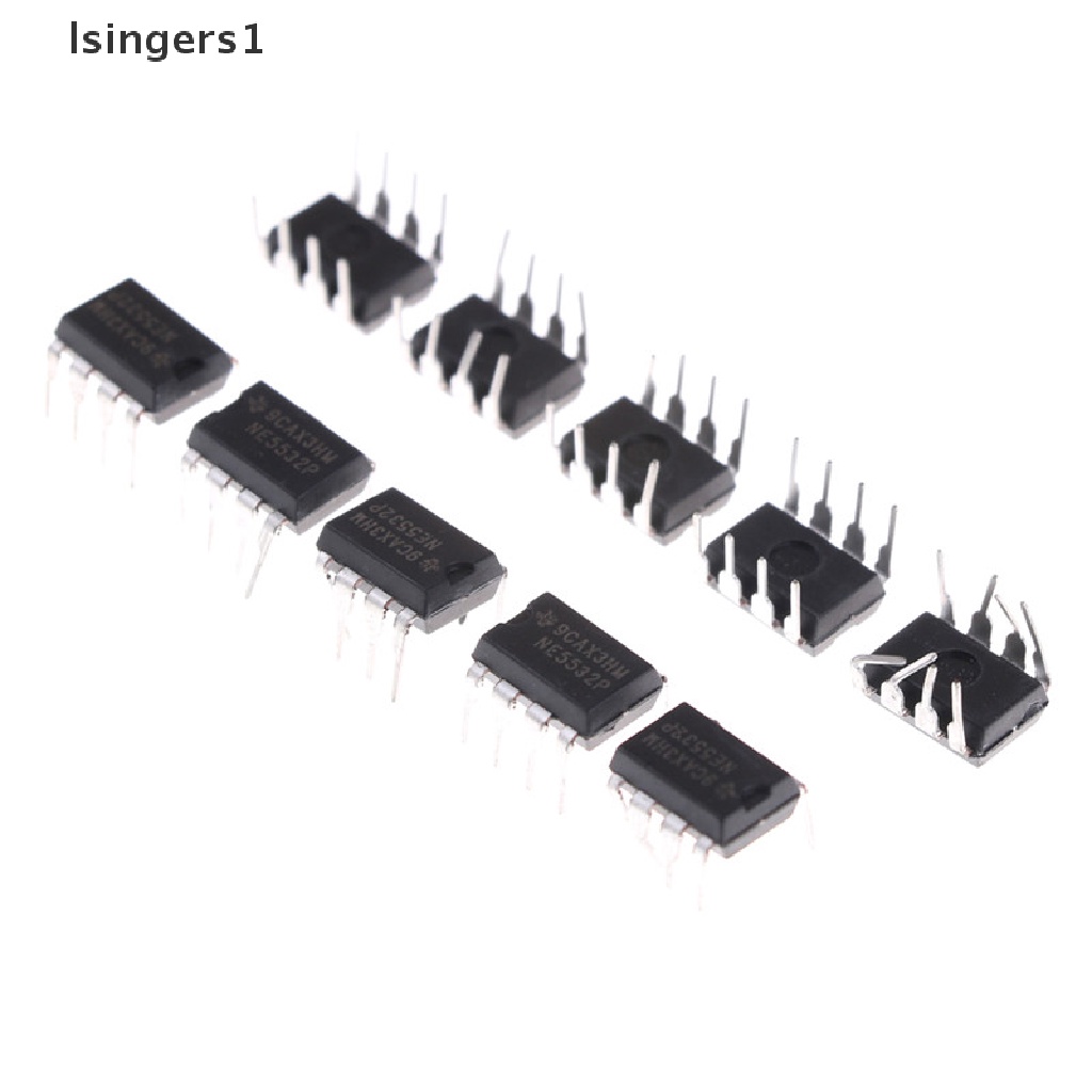 (lsingers1) 10pcs IC NE5532P NE5532 DIP-8 Dual Low Noise Op-Amp TI