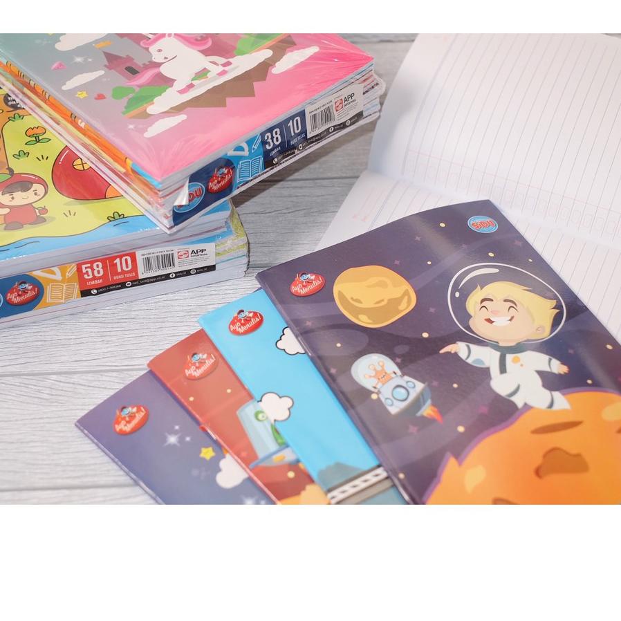 

Terjangkau - 5 Piece Buku Tulis 38 dan 58 lembar 팝