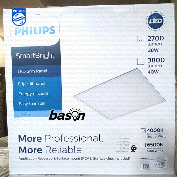 PHILIPS RC091V G3 MR PCV 28W LED27S W60L60 - LED Panel untuk gypsum