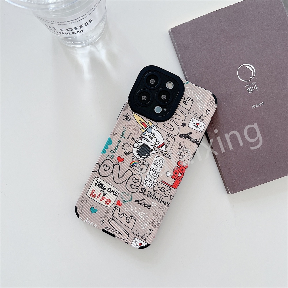 Case Motif Kartun Untuk iPhone 13 Pro Max 12Pro 11 XS Max XR XS X