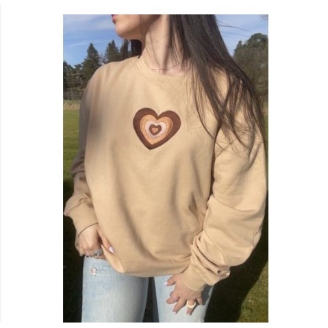 BANDUNGJKT LOVE SIGN CREWNECK BAHAN FLEECE