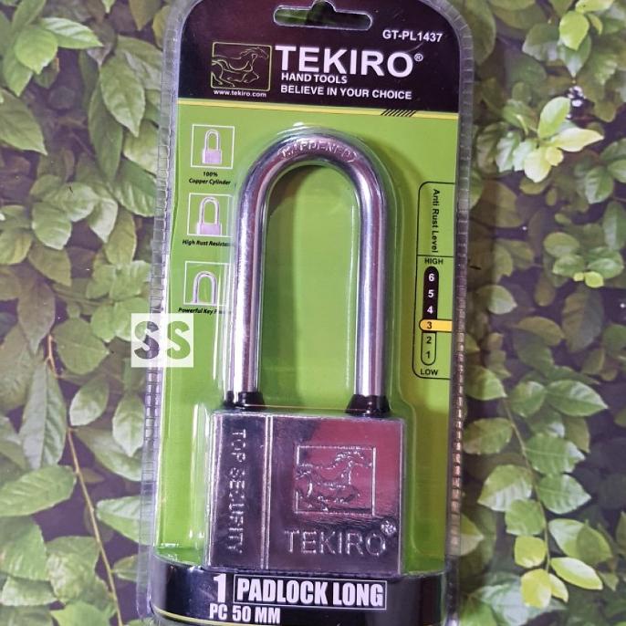 ><><><] GEMBOK TEKIRO 50mm Gagang Panjang Gembok Rumah Pagar Kunci Komputer