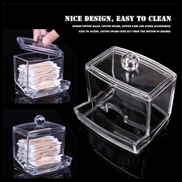 

BIG SALE TEMPAT COTTON BUD CRYSTAL ACRYLIC UKURAN SMALL (IMPORT CRYSTAL ) TERLARIS002