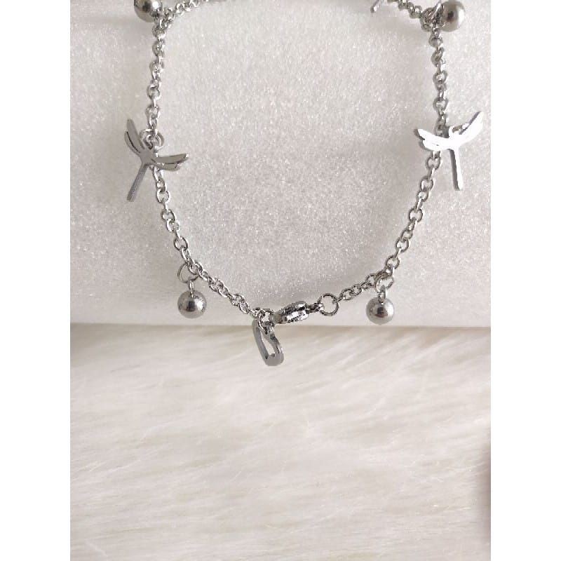 Gelang tangan wanita titanium model cantik panjang 18cm
