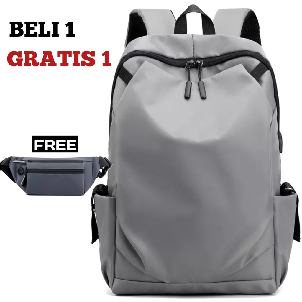 JS_BUY 1 GET 1 - Tas Pria ZB RDN 069 Distro Raindoz Bandung Ransel Punggung Backpack Cowok Keren Sek BRAN NB-Tp BJ