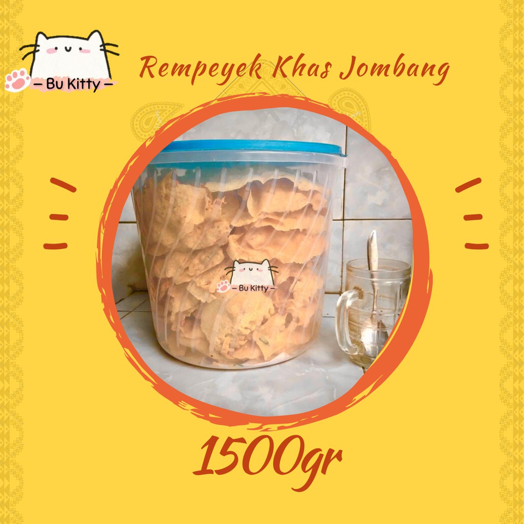 

Rempeyek Krenyes Khas Jombang (1500 gram) + Ekstra Bubble Wrap
