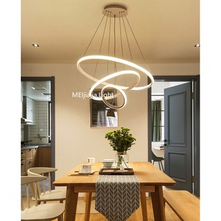  Lampu  Gantung  Modern Led 3 4 5 Cincin Lingkaran  Lampu  