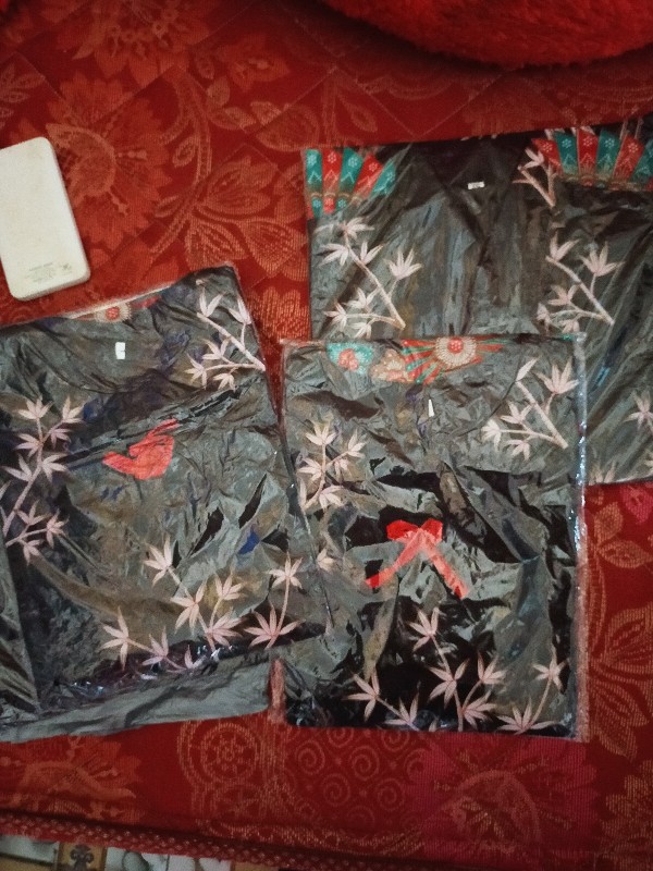 New Arrival Tunik Koko Pasangan Maura Couple - Sania Ruffle Batik Couple Ori Ndoro Jowi Dnt