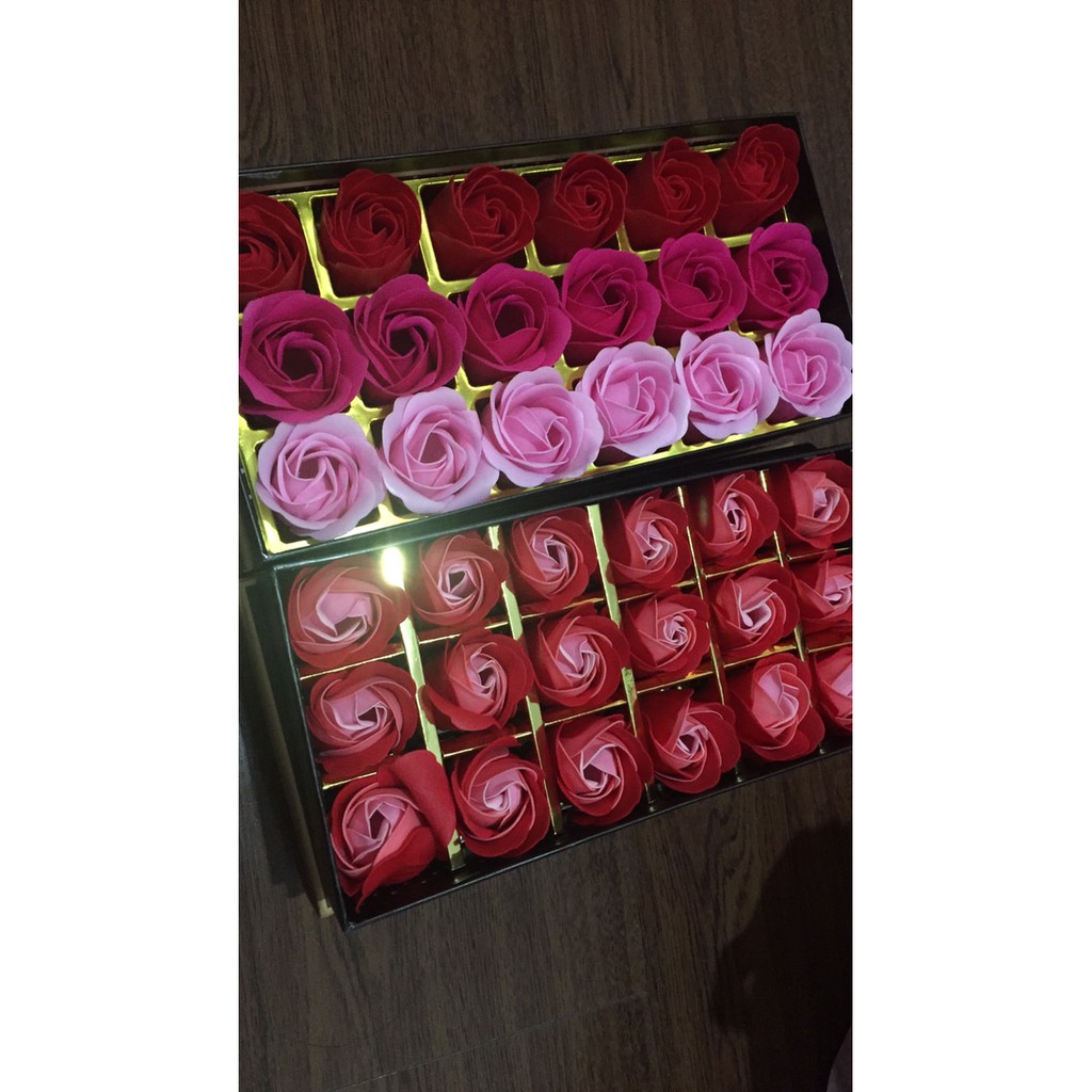 hadiah bunga mawar sabun bunga flower soap rose soap kotak bunga
