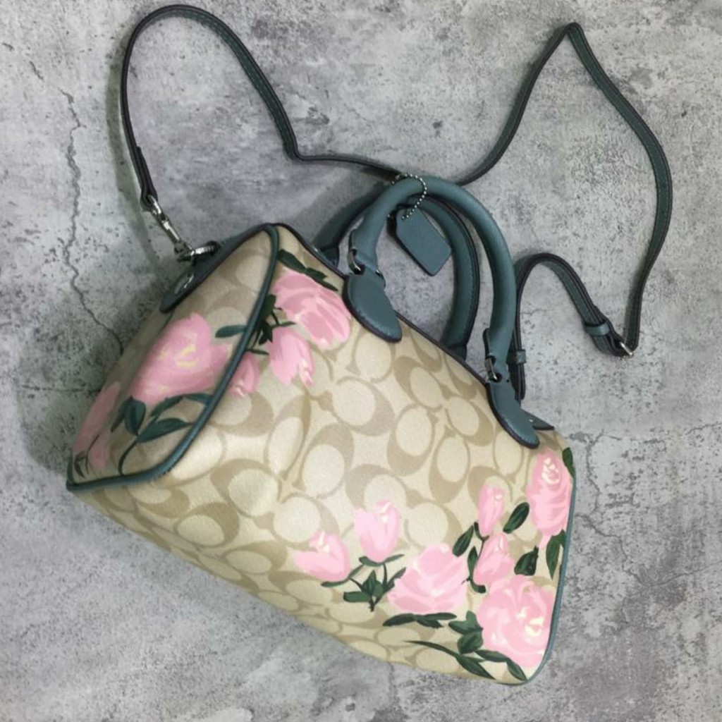 Tas Wanita / Tas ori COACH Bennet Rose Floral Print Small -163