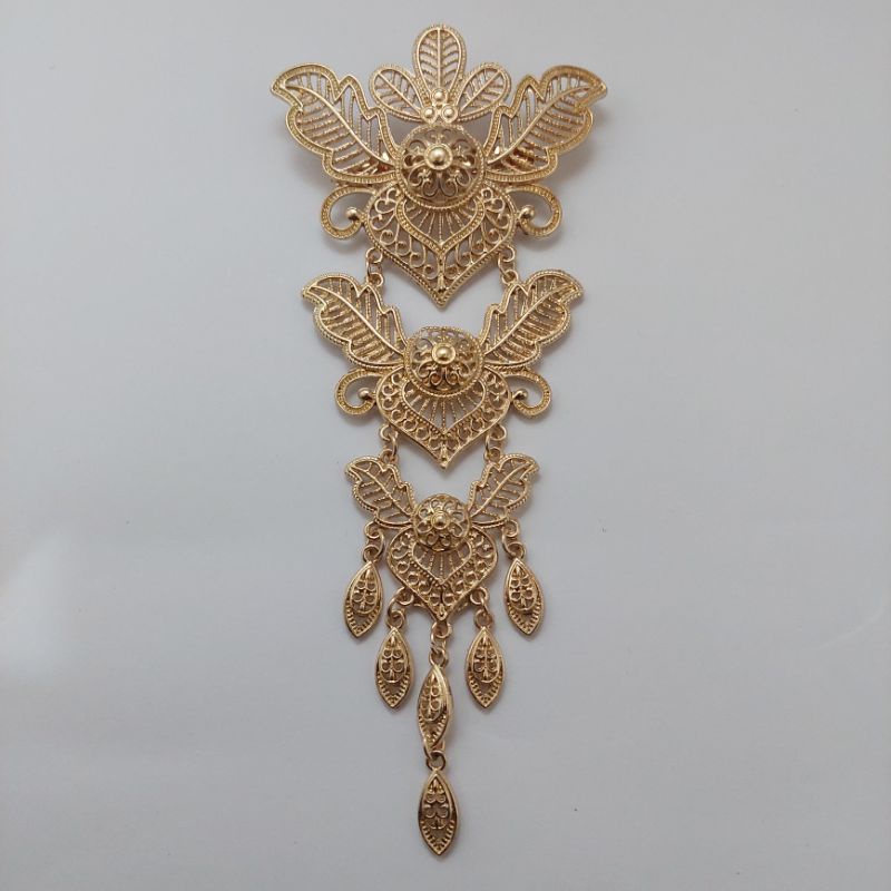 Bros kebaya Bros kutubaru Bros susun tiga-C rose gold