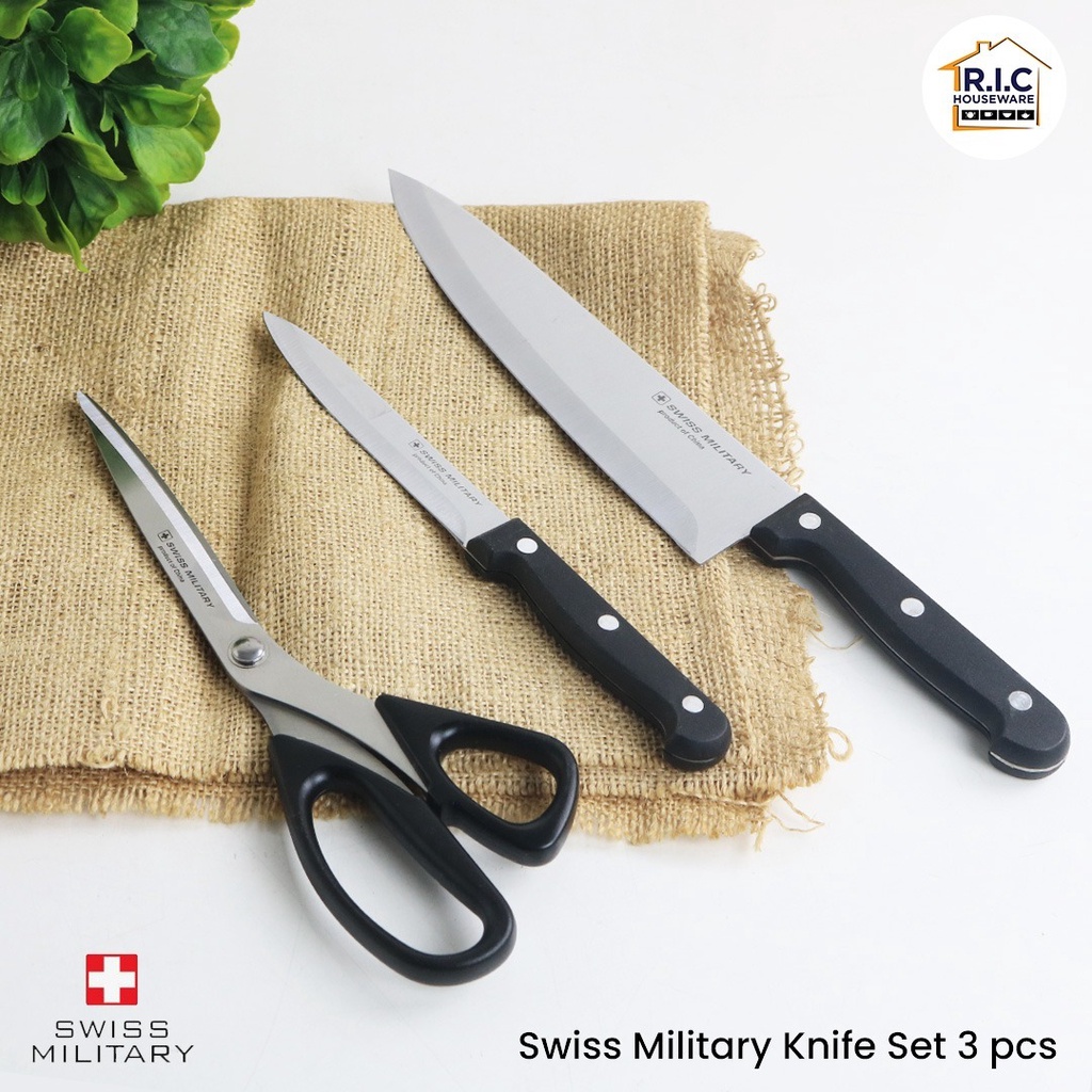 Swiss Military Knife Set / Set Pisau Dapur Multifungsi