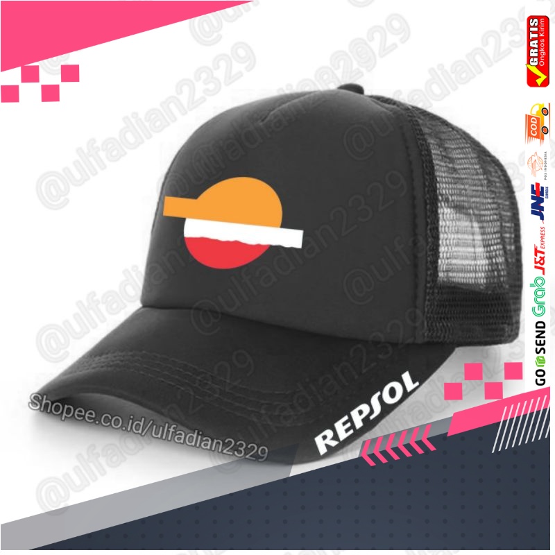Topi REPSOL Trucker/Jaring - Hat REPSOL Premium