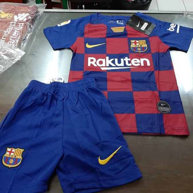 Jersey Baju Bola Barca Home Kids Anak 2019/2020 Grade Ori