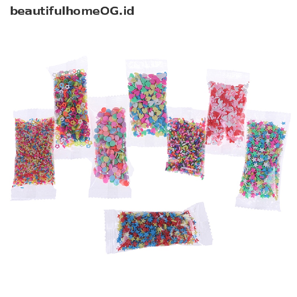 / Beautifulhomeog.id / 10g / Pak Mainan clay Polymer Permen Imitasi Untuk diy slime / Handphone