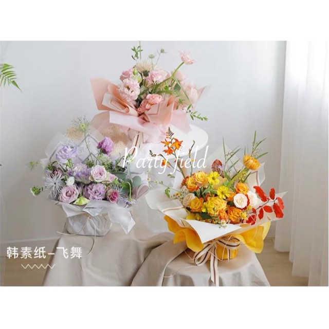 [5LEMBAR] HX038 kertas bunga / flower wrapping paper