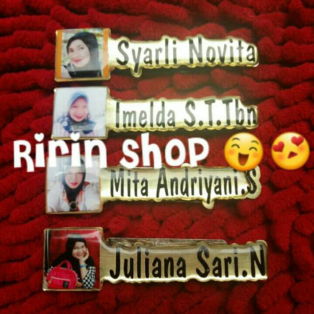 

Name tag poto selfie