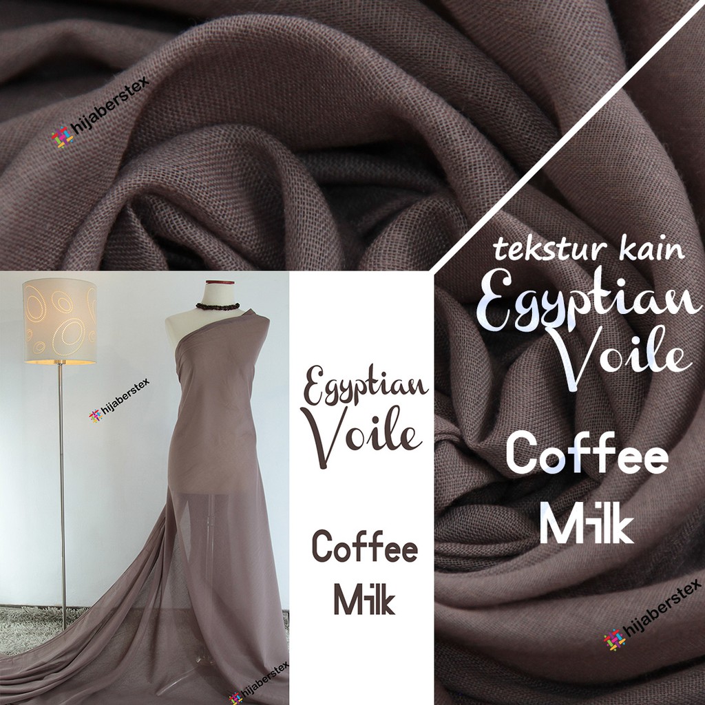 HijabersTex 1/2 Meter Kain VOAL EGYPTIAN VOILE (DC)