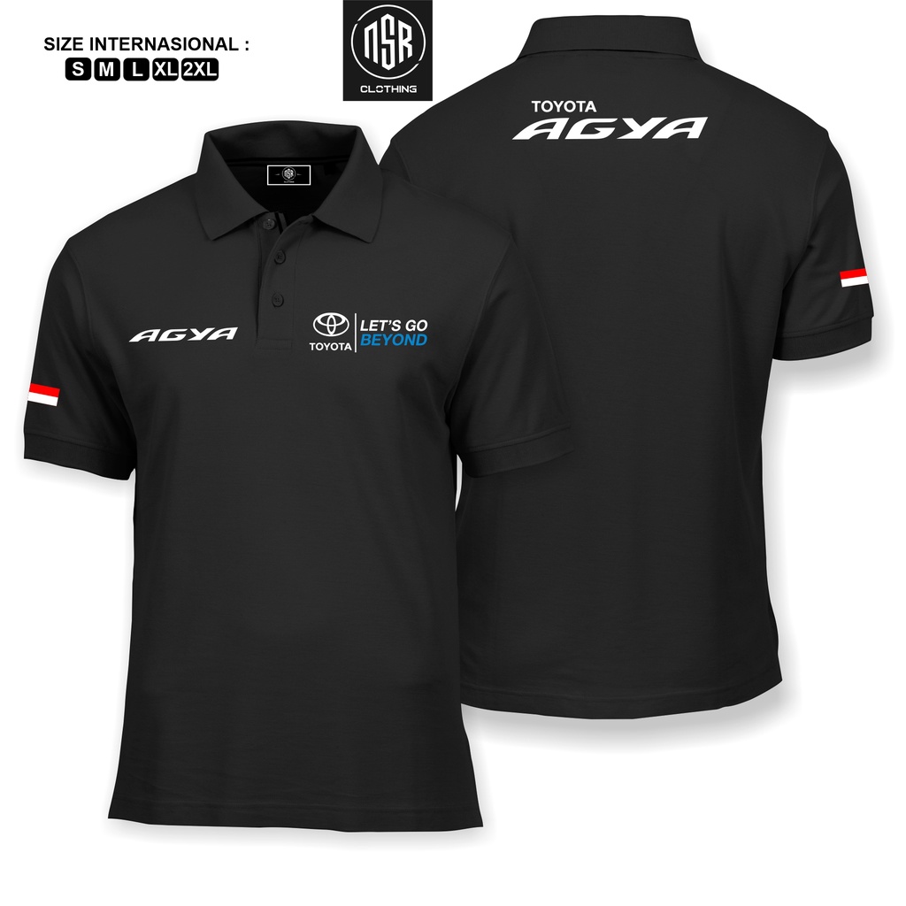 POLO SHIRT TOYOTA AGYA/BAJU AGYA AYLA/ATASAN PRIA/BAJU MOBIL