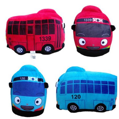 BONEKA BUS TAYO MERAH KEREN EMPUK BONEKA TAYO GANI BIRU ...