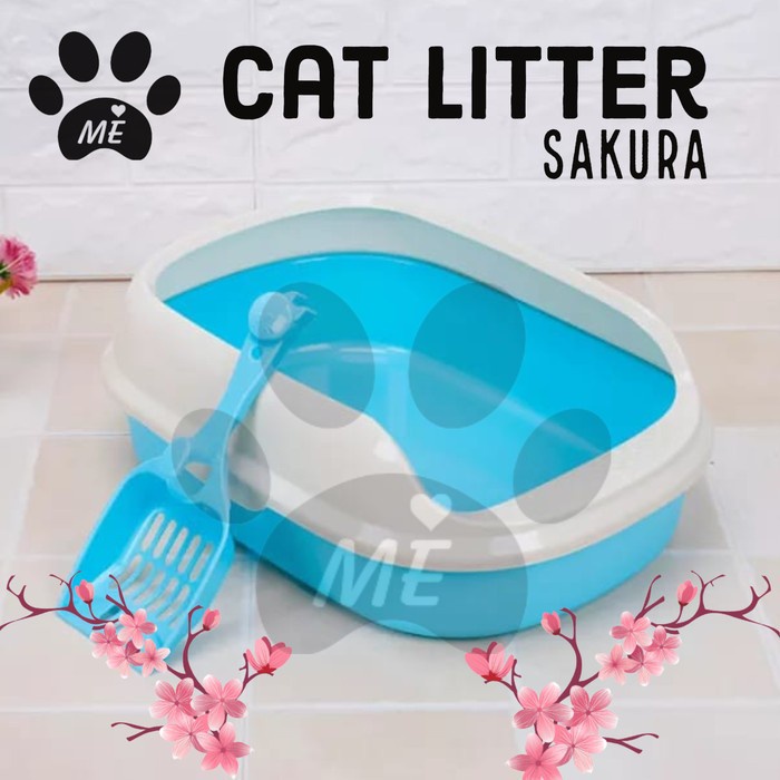 Cat Litter Box &quot;SAKURA LARGE&quot; Tempat Pasir Kucing