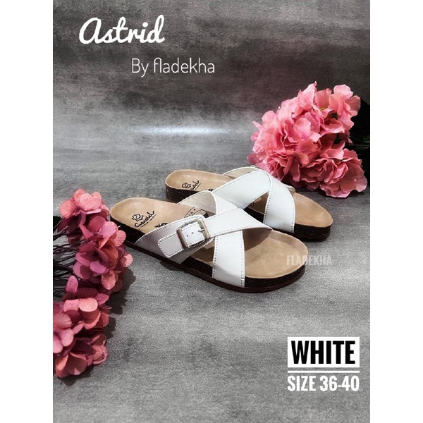 SANDAL WANITA TALI SILANG/ SANDAL REMAJA TRENDY/ SANDAL CEWEK TERKINI/ SANDAL FLAT ASTRID BY FLADEKHA