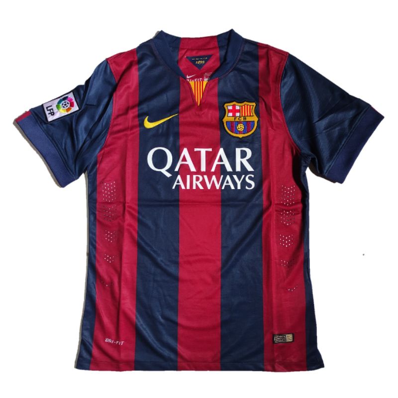 Jersey Barcelona/Barca Home 2014-2015 Dri-fit Grade ori/ GO