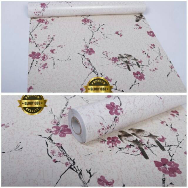 

WallPper stiker motif bunga pink