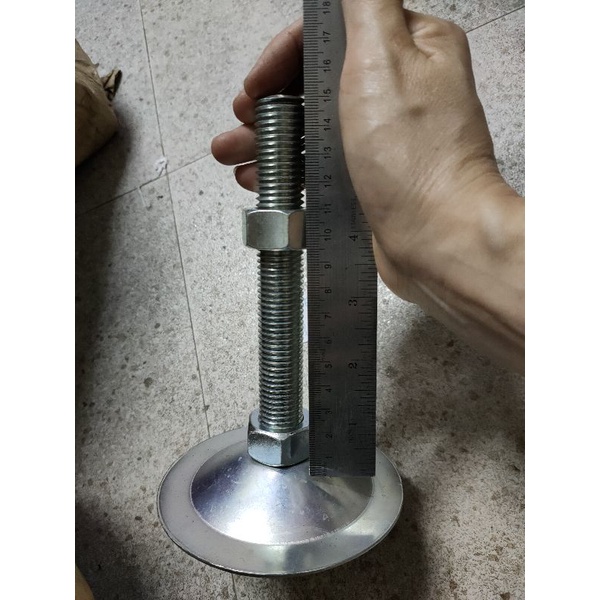 kaki meja m20 x 15cm Berkualitas/ adjuster foot m20 tinggi 15cm/ foot adjuster m20/ adjuster m20x150