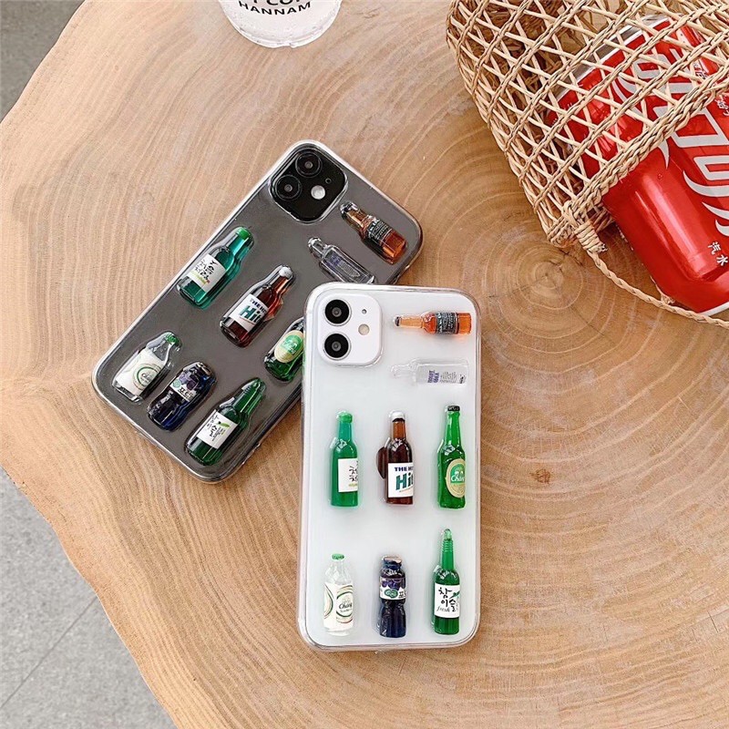 Bottle 3D Case Oppo A57 2020 A9 A5 A53 A31 A52 A72 A32 4G 5G A91 Reno 8 7 6 5 8z 4 3 2 2f pro