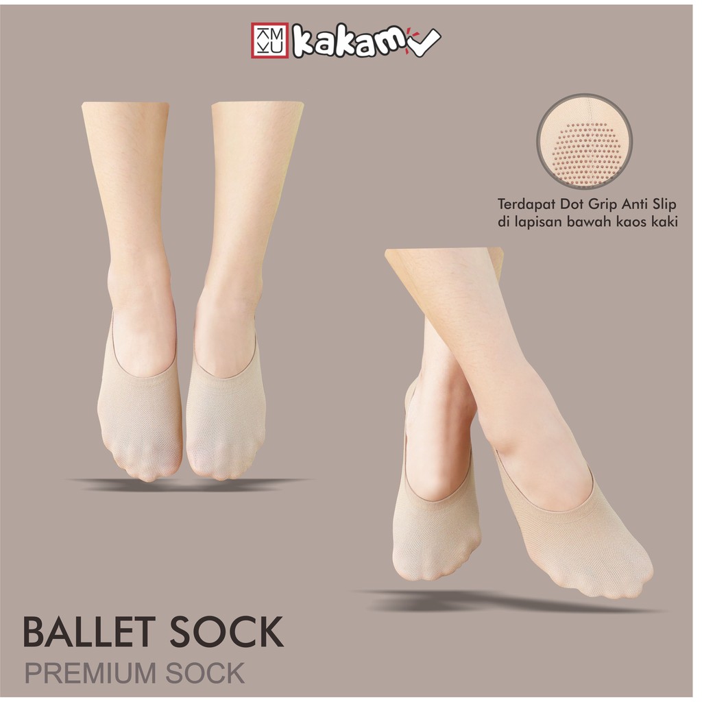 Kakamu Kaos Kaki Balet Stocking Polos / Invisible Socks