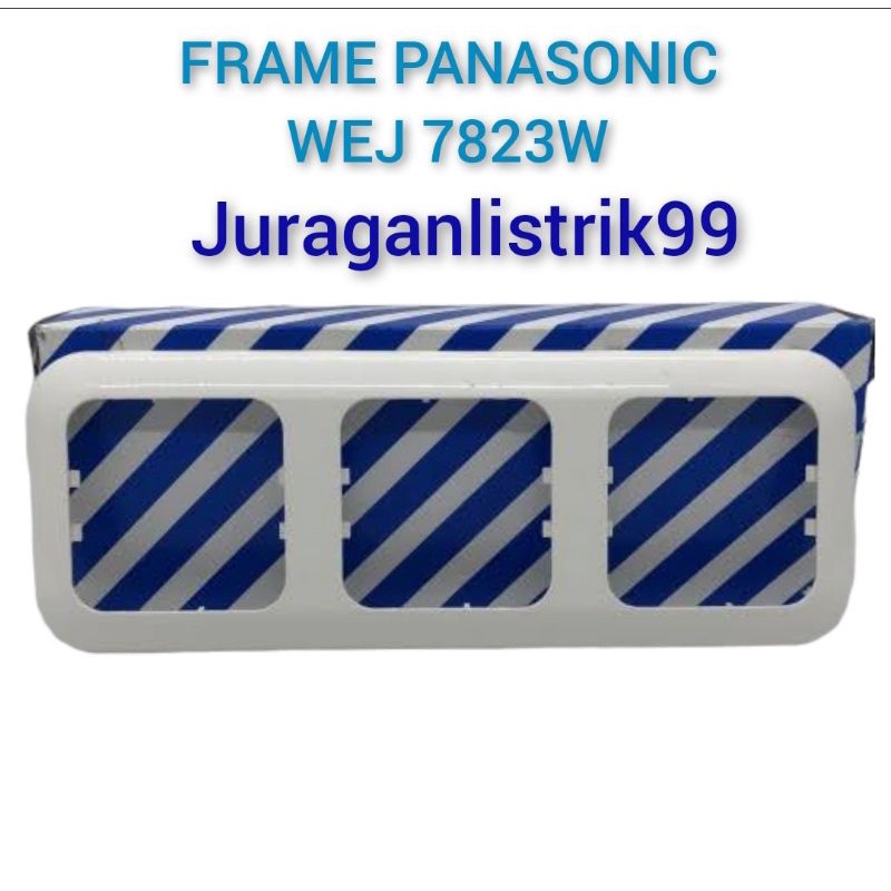 FRAME SAKLAR STOP KONTAK TRIPLE 3GANG PANASONIC WEJ 7823W