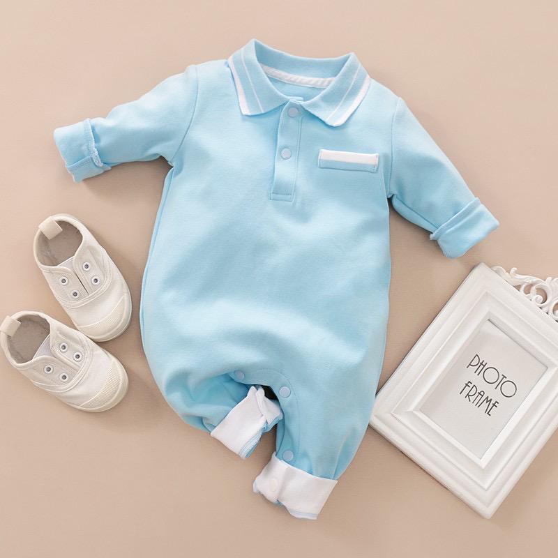 BabyGo Jumper Panjang Bayi Kerah /Sleepsuit Bayi Kerah / BISA COD