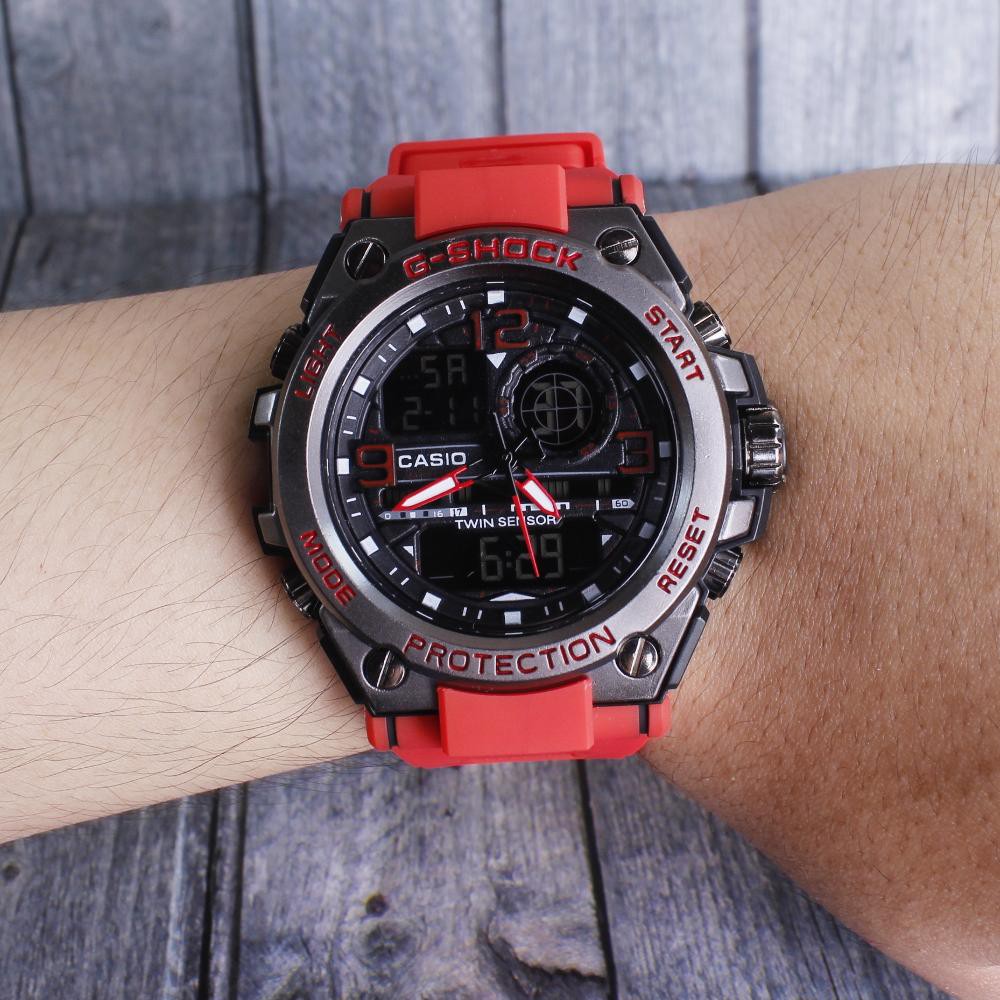 G-Shock Casio G8600 Metal Besi Army . Jam Tangan Pria Sporty Mewah Murah