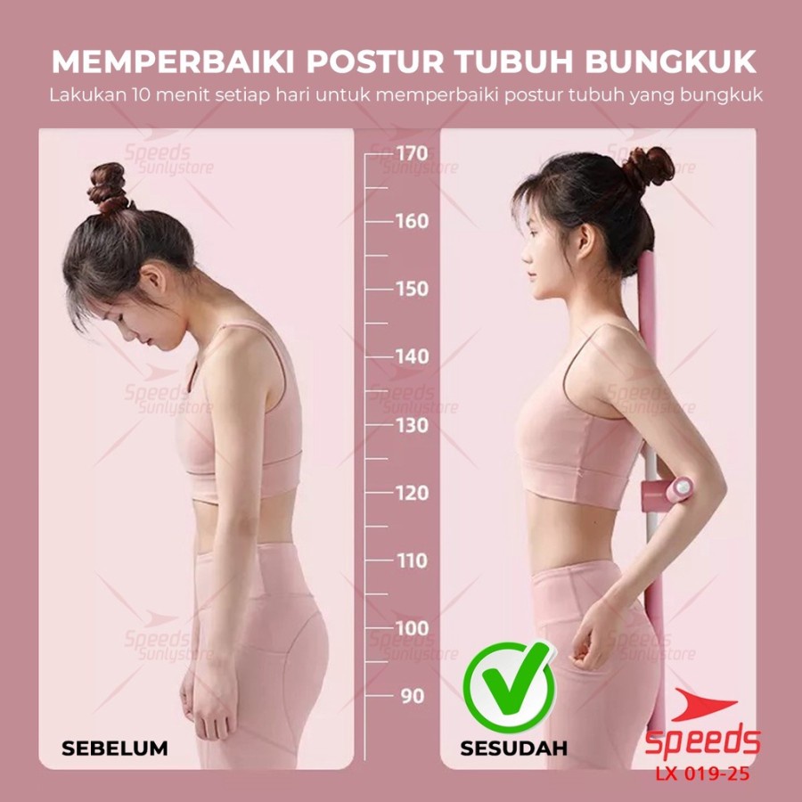 CEV SPEEDS Yoga Stick Alat Olahraga Yoga Body Stick Pilates Tongkat Yoga