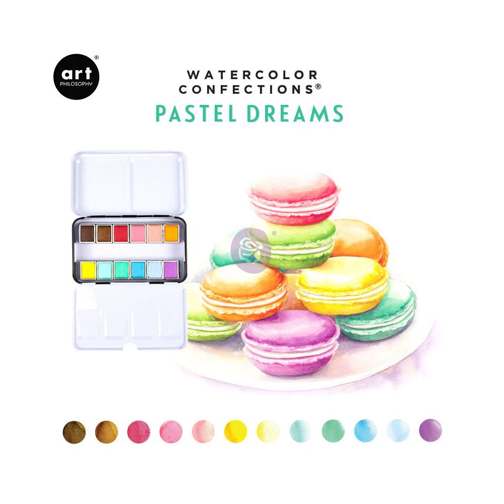 

Art Philosophy - Watercolor Confections Pastel Dreams