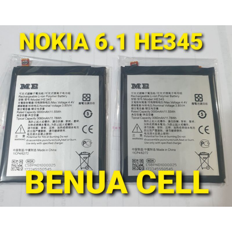 BATRE BATERAI BATEREI NOKIA 6.1 HE345