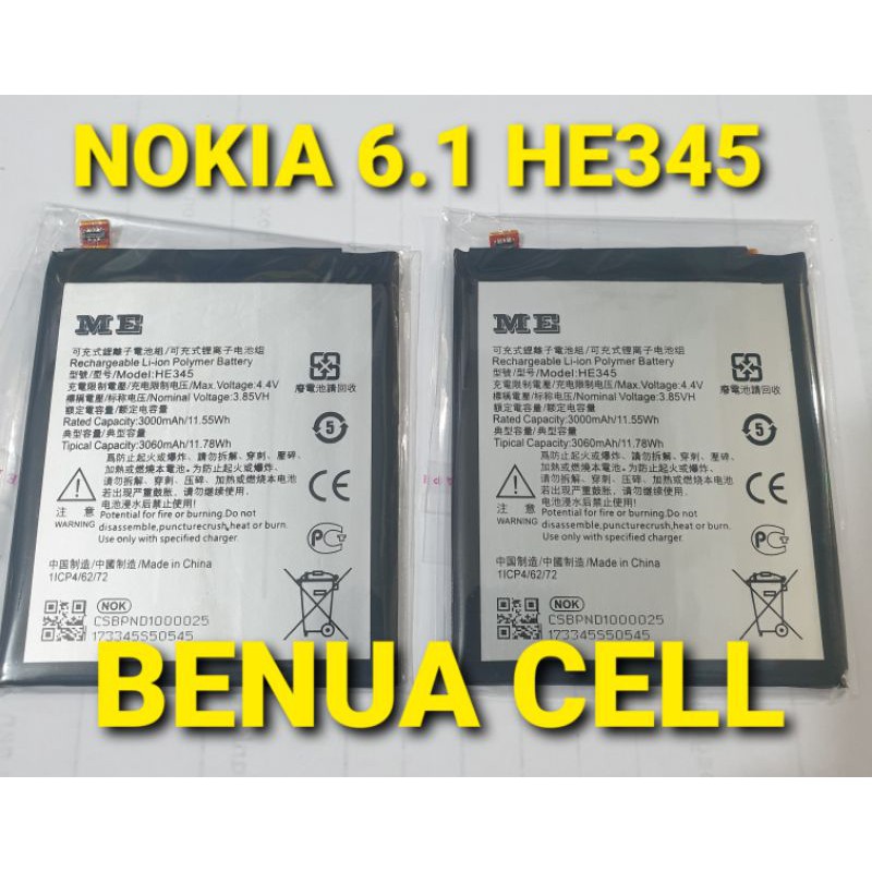 BATRE BATERAI BATEREI NOKIA 6.1 HE345