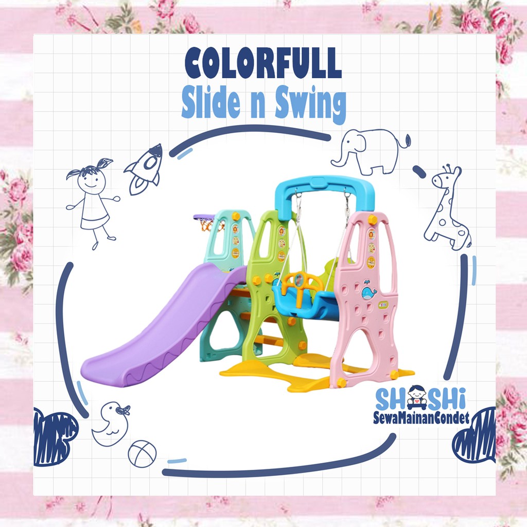 Sewa  Colorfull Slide n Swing