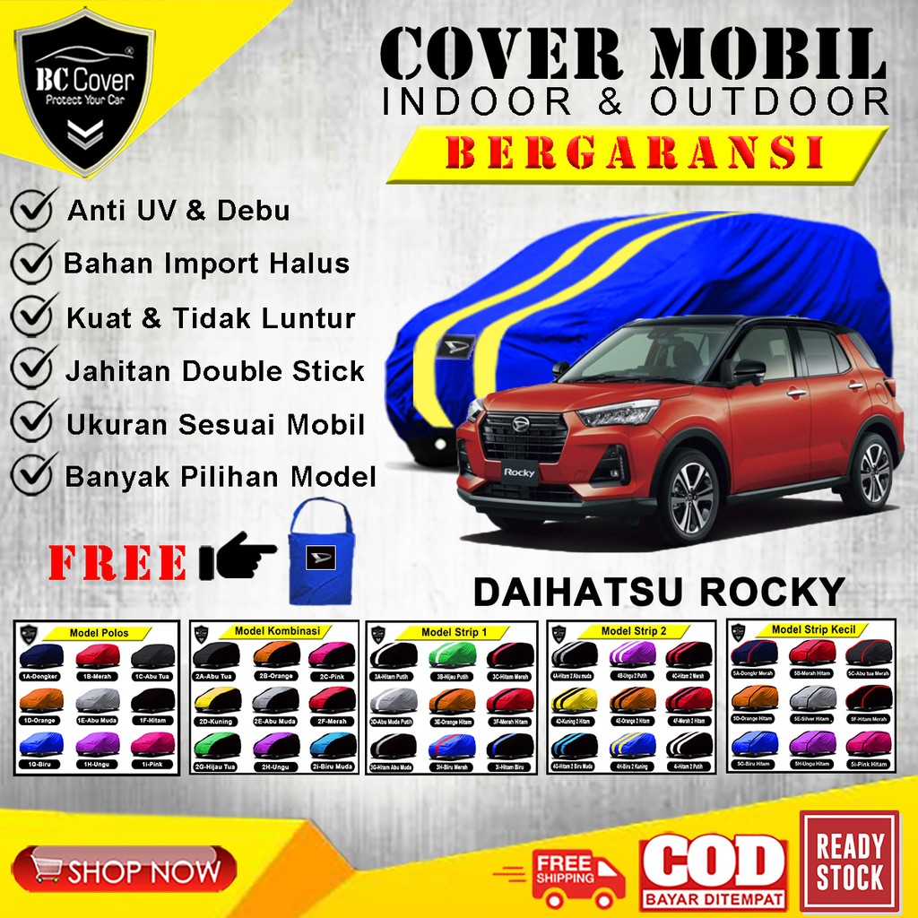 Cover Mobil Rocky/ Sarung / Selimut Penutup Daihatsu Rocky 2022 2023 / Mantel Outdoor Waterproof