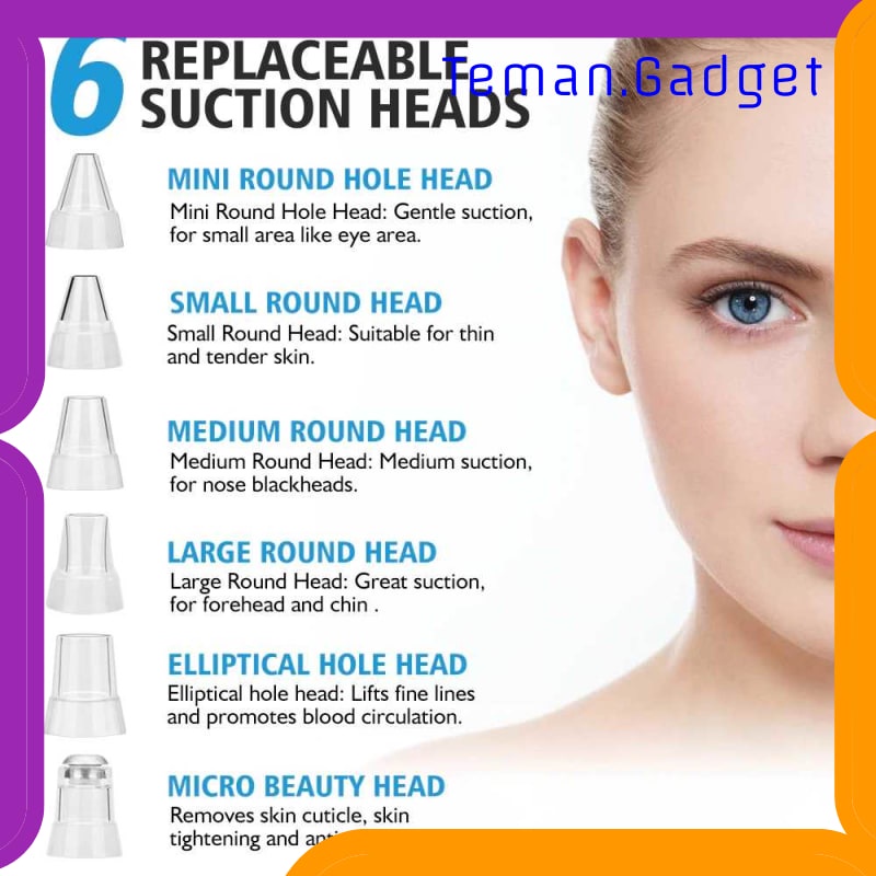 TG-FE317 HAILICARE VACUUM SUCTION SKIN FACE CARE BLACKHEAD PORE CLEANER - 3106