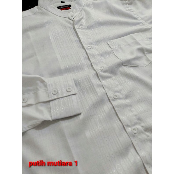 CDL 13 BAJU KOKO PRIA MODERN SLIM FIT KEMEJA KOKO PRIA SLIMFIT PUTIH