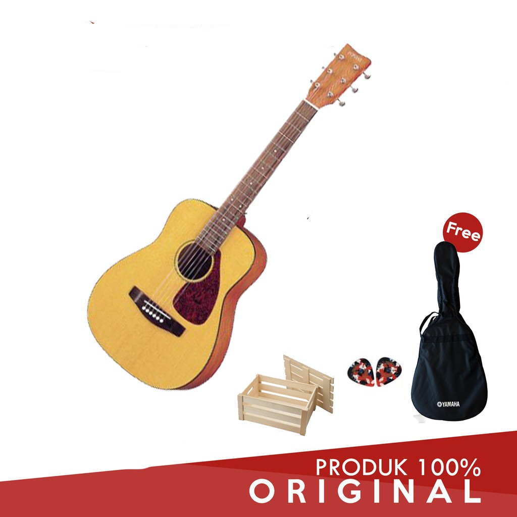 Yamaha Gitar Mini Ukuran 3/4 FG Junior JR-1 / JR1 / JR 1 + Gratis Softcase & 2 Pick + packing kayu /