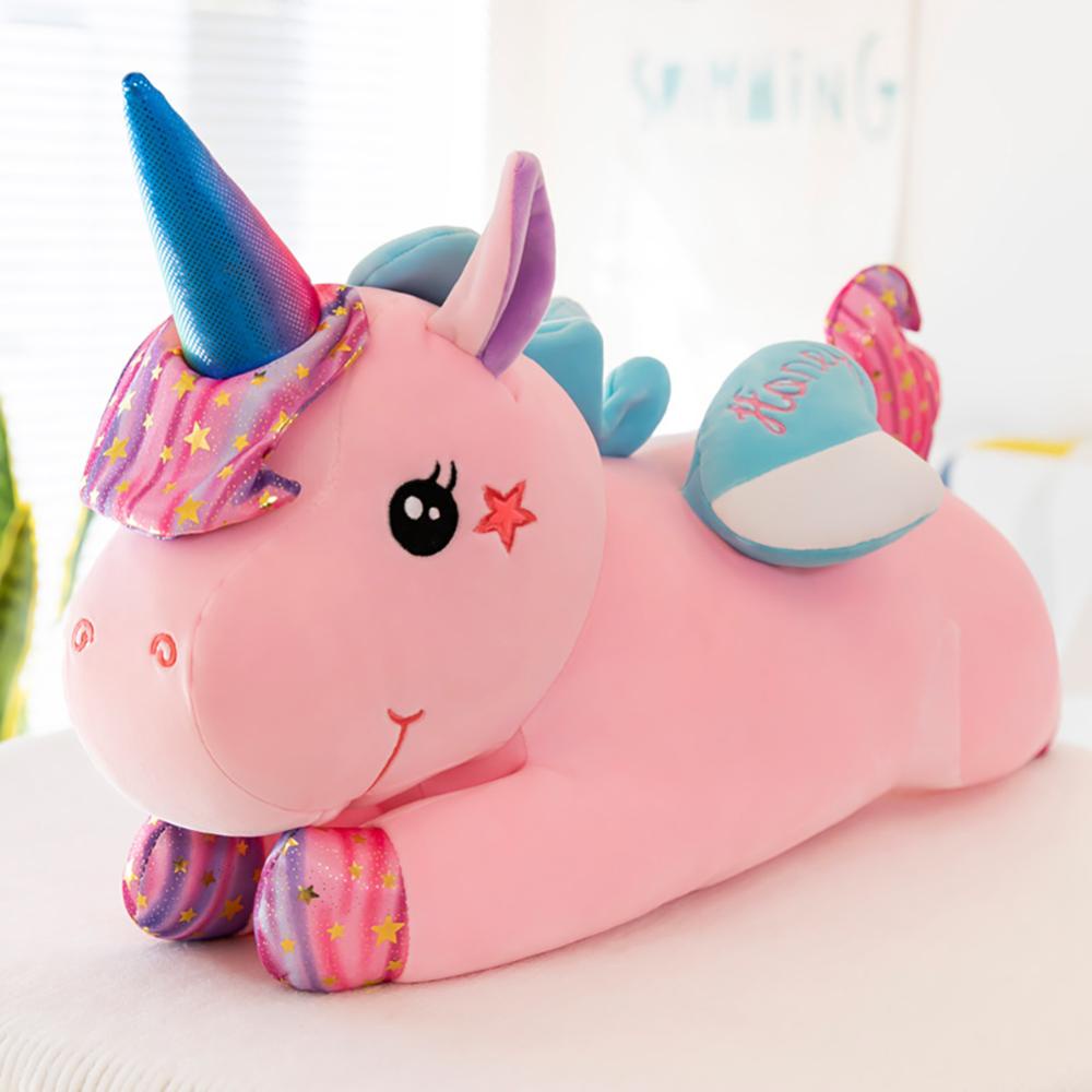 Timekey Mainan Boneka Stuffed Plush Unicorn 40cm Untuk Hadiah Natal / Ulang Tahun Anak Perempuan Q2X3