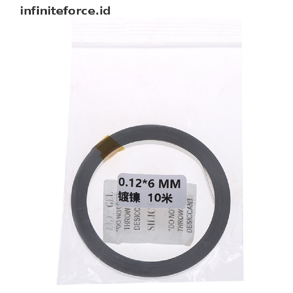 (Infiniteforce.Id) Plat Nikel Panjang 10m Untuk Baterai Li-Ion 18650 Li-Ion