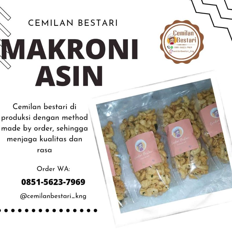 

Makroni Asin Daun Jeruk