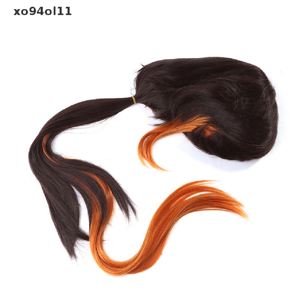 Xo Wig Rambut Cosplay Zhongli Warna Hitam Coklat