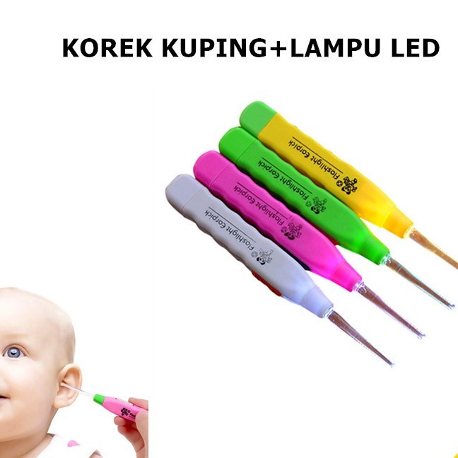 Korek Kuping LED / Earpick Flashlight / Korek Kuping Pembersih Telinga Lampu Senter LED